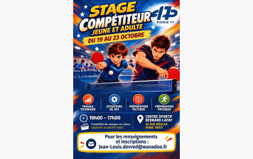 Stage de la Toussaint 2026