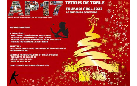 Tournoi AP17 Noel 2023 !