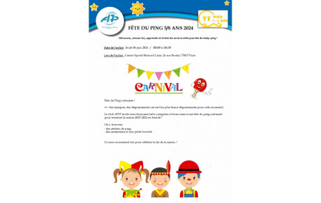 Le Ping pour les 5 - 8 ans